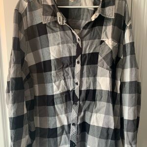 Plaid long sleeve 3x